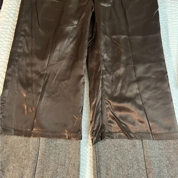 Tulle Brown Herringbone Pants - Picture 9 of 14